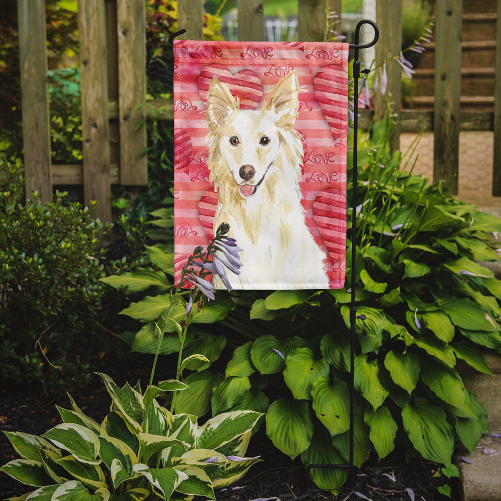 Love a White Collie Garden Flag Mailbox Decorative Yard Banner Outside Patio Artwork for Flower Beds, Garden Size, Multicolor