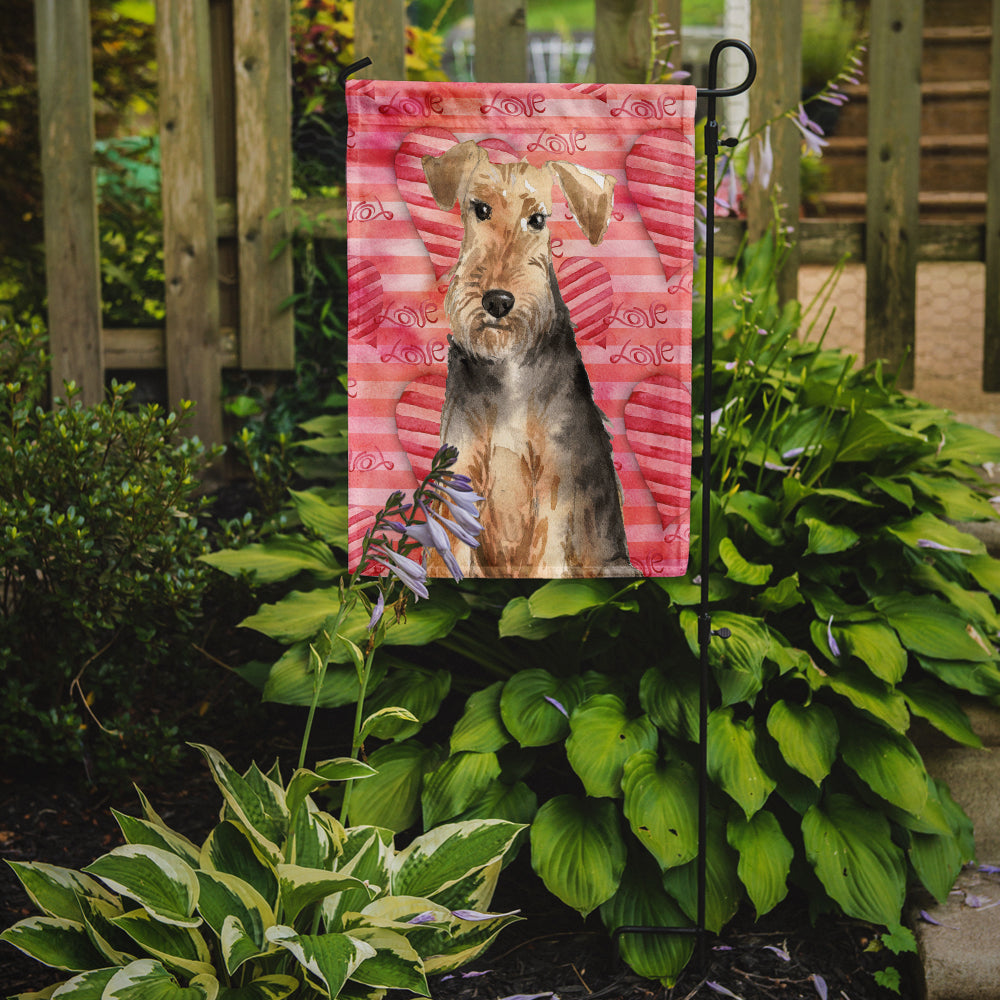 Love a Welsh Terrier Garden Flag Mailbox Decorative Yard Banner Outside Patio Artwork for Flower Beds, Garden Size, Multicolor