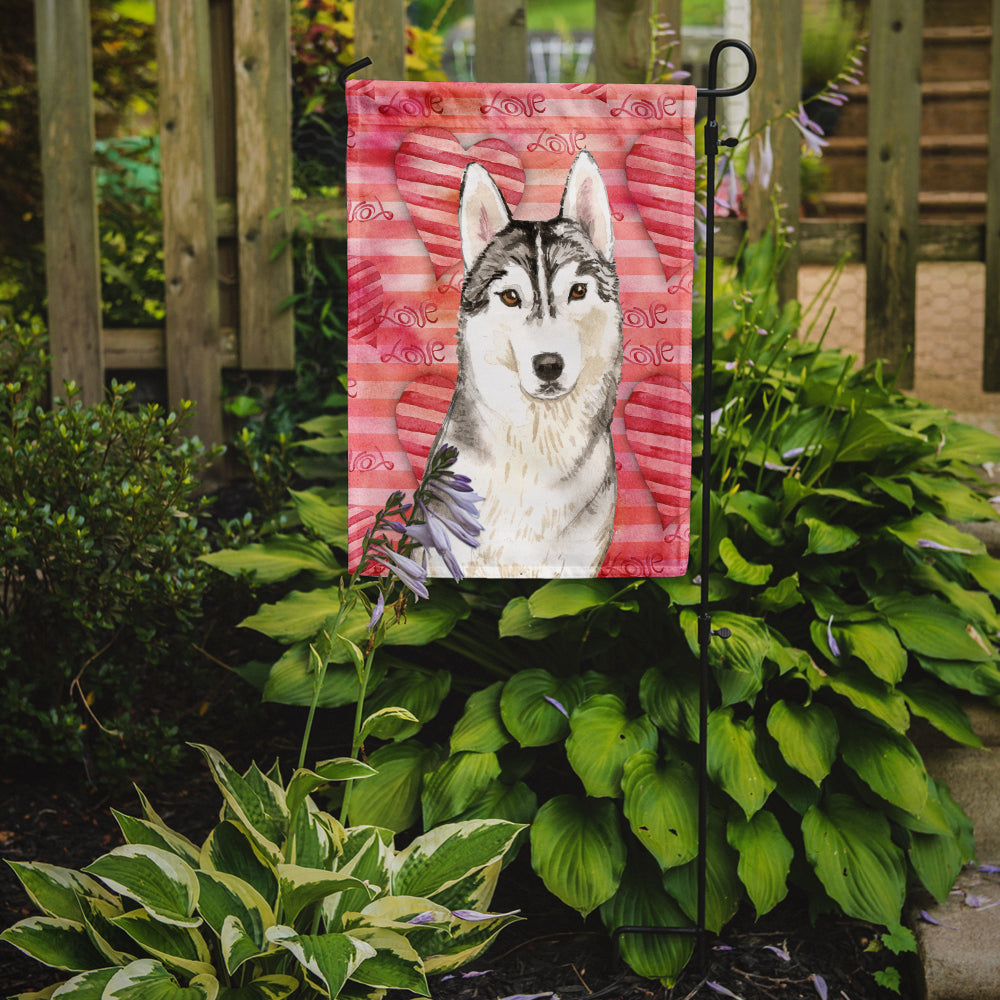 Love a Siberian Husky Garden Flag Mailbox Decorative Yard Banner Outside Patio Artwork for Flower Beds, Garden Size, Multicolor