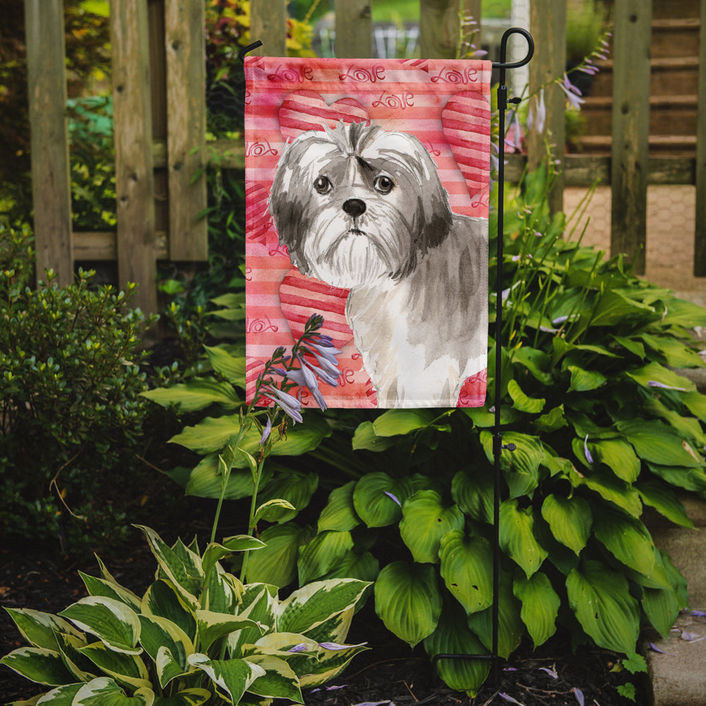 Love a Shih Tzu Puppy Garden Flag Mailbox Decorative Yard Banner Outside Patio Artwork for Flower Beds, Garden Size, Multicolor