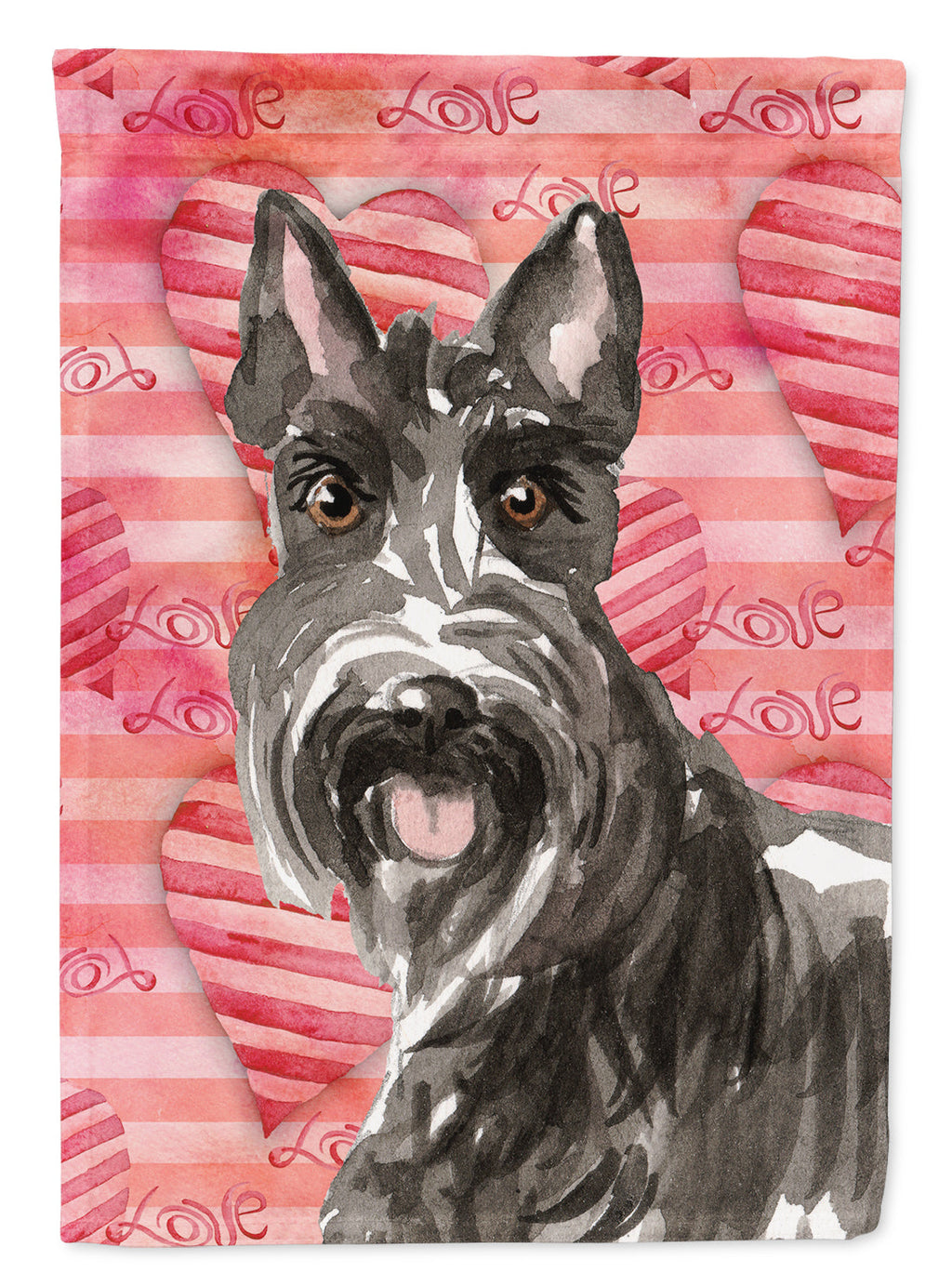 Love a Scottish Terrier Garden Flag Mailbox Decorative Yard Banner Outside Patio Artwork for Flower Beds, Garden Size, Multicolor