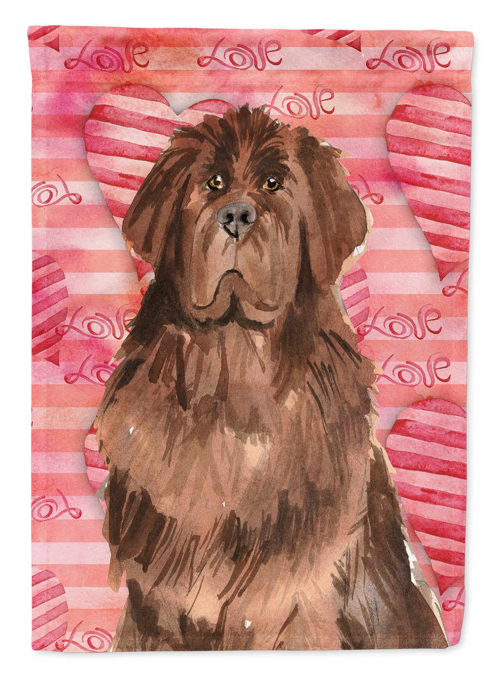 Love a Newfoundland Garden Flag Mailbox Decorative Yard Banner Outside Patio Artwork for Flower Beds, Garden Size, Multicolor