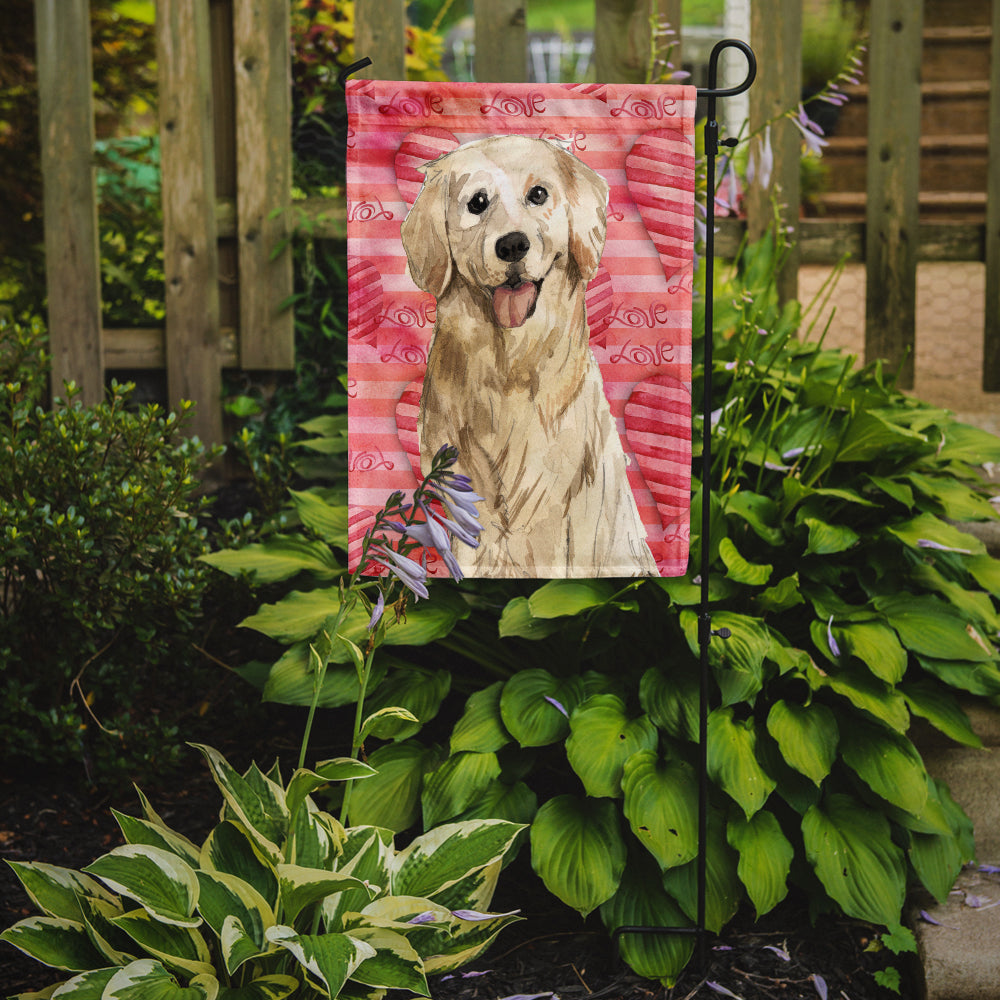 Love a Golden Retriever Garden Flag Mailbox Decorative Yard Banner Outside Patio Artwork for Flower Beds, Garden Size, Multicolor