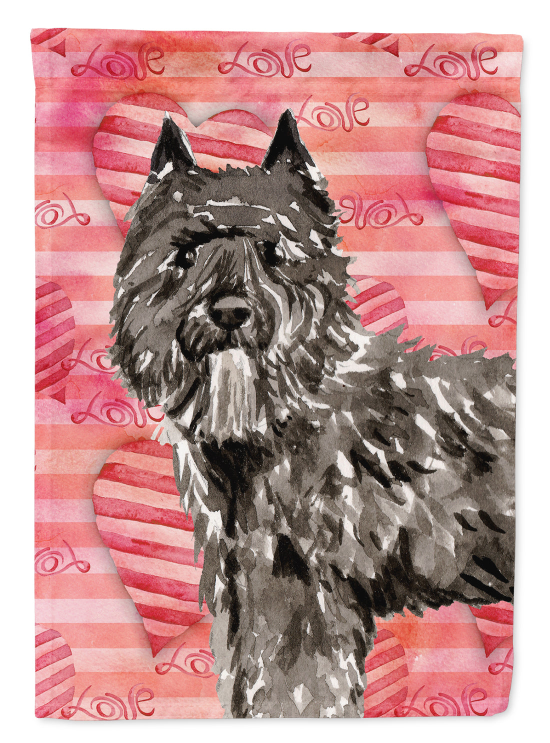 Love a Bouvier des Flandres Garden Flag Mailbox Decorative Yard Banner Outside Patio Artwork for Flower Beds, Garden Size, Multicolor