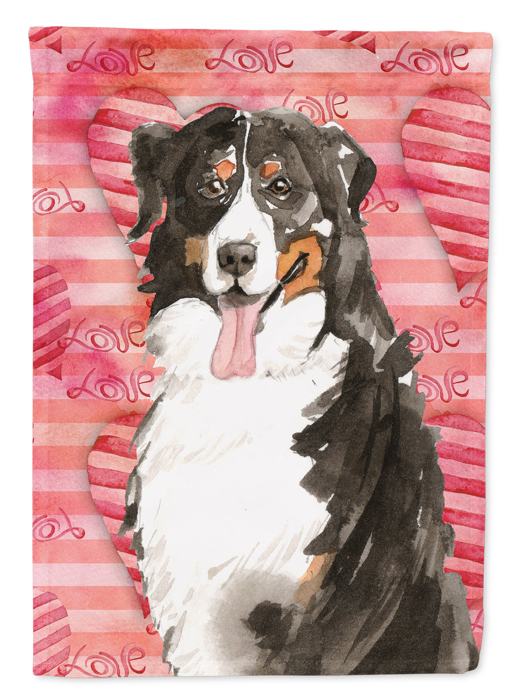 Love a Bernese Mountain Dog Garden Flag Mailbox Decorative Yard Banner Outside Patio Artwork for Flower Beds, Garden Size, Multicolor