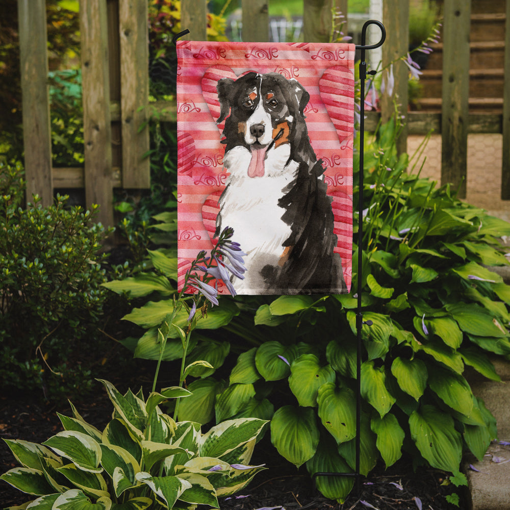 Love a Bernese Mountain Dog Garden Flag Mailbox Decorative Yard Banner Outside Patio Artwork for Flower Beds, Garden Size, Multicolor