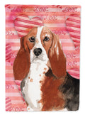 Love a Basset Hound Garden Flag Mailbox Decorative Yard Banner Outside Patio Artwork for Flower Beds, Garden Size, Multicolor