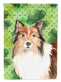 Shamrocks Sheltie Garden Flag Mailbox Decorative Yard Banner Outside Patio Artwork for Flower Beds, Garden Size, Multicolor