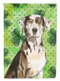 Shamrocks Catahoula Leopard Dog Garden Flag Mailbox Decorative Yard Banner Outside Patio Artwork for Flower Beds, Garden Size, Multicolor