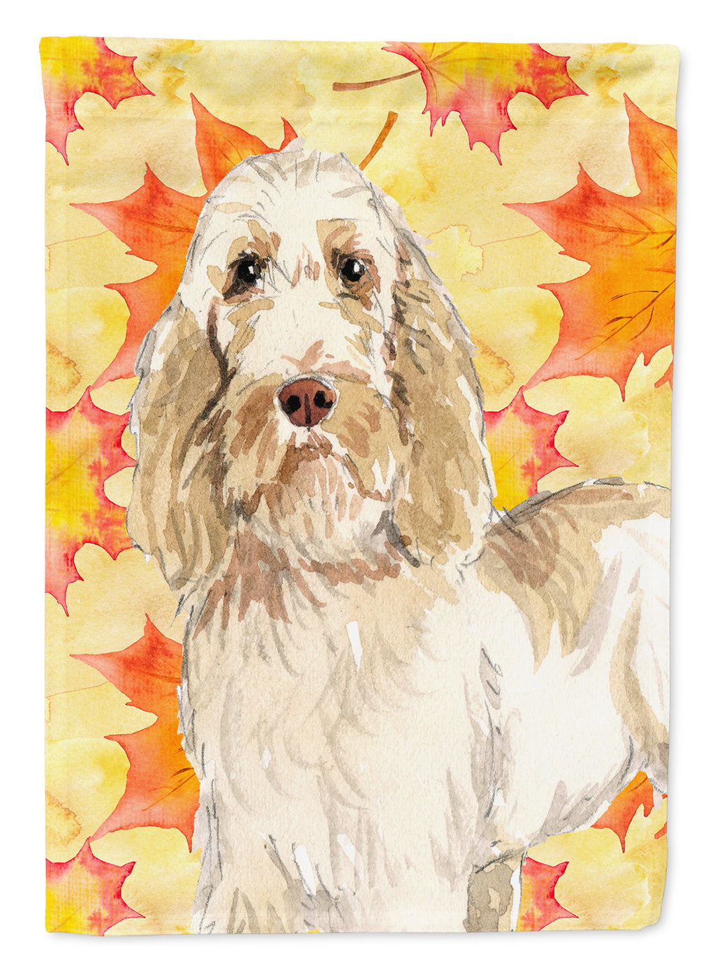 Fall Leaves Spinone Italiano Garden Flag Mailbox Decorative Yard Banner Outside Patio Artwork for Flower Beds, Garden Size, Multicolor