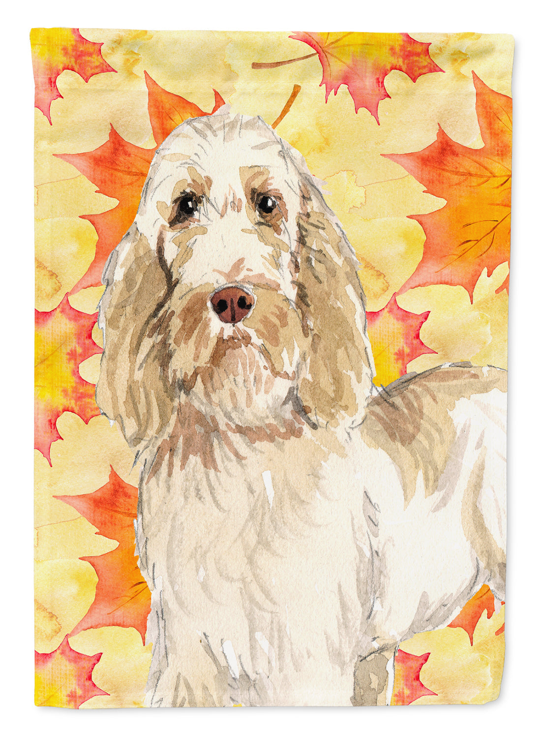 Fall Leaves Spinone Italiano Garden Flag Mailbox Decorative Yard Banner Outside Patio Artwork for Flower Beds, Garden Size, Multicolor