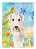 Christmas Tree Wheaten Terrier Garden Flag Mailbox Decorative Yard Banner Outside Patio Artwork for Flower Beds, Garden Size, Multicolor