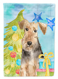 Christmas Tree Welsh Terrier Garden Flag Mailbox Decorative Yard Banner Outside Patio Artwork for Flower Beds, Garden Size, Multicolor