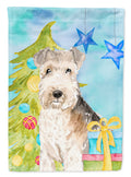 Christmas Tree Lakeland Terrier Garden Flag Mailbox Decorative Yard Banner Outside Patio Artwork for Flower Beds, Garden Size, Multicolor