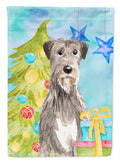 Christmas Tree Irish Wolfhound Garden Flag Mailbox Decorative Yard Banner Outside Patio Artwork for Flower Beds, Garden Size, Multicolor