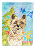Christmas Tree Cairn Terrier Garden Flag Mailbox Decorative Yard Banner Outside Patio Artwork for Flower Beds, Garden Size, Multicolor