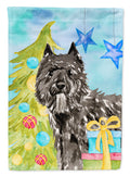 Christmas Tree Bouvier des Flandres Garden Flag Mailbox Decorative Yard Banner Outside Patio Artwork for Flower Beds, Garden Size, Multicolor