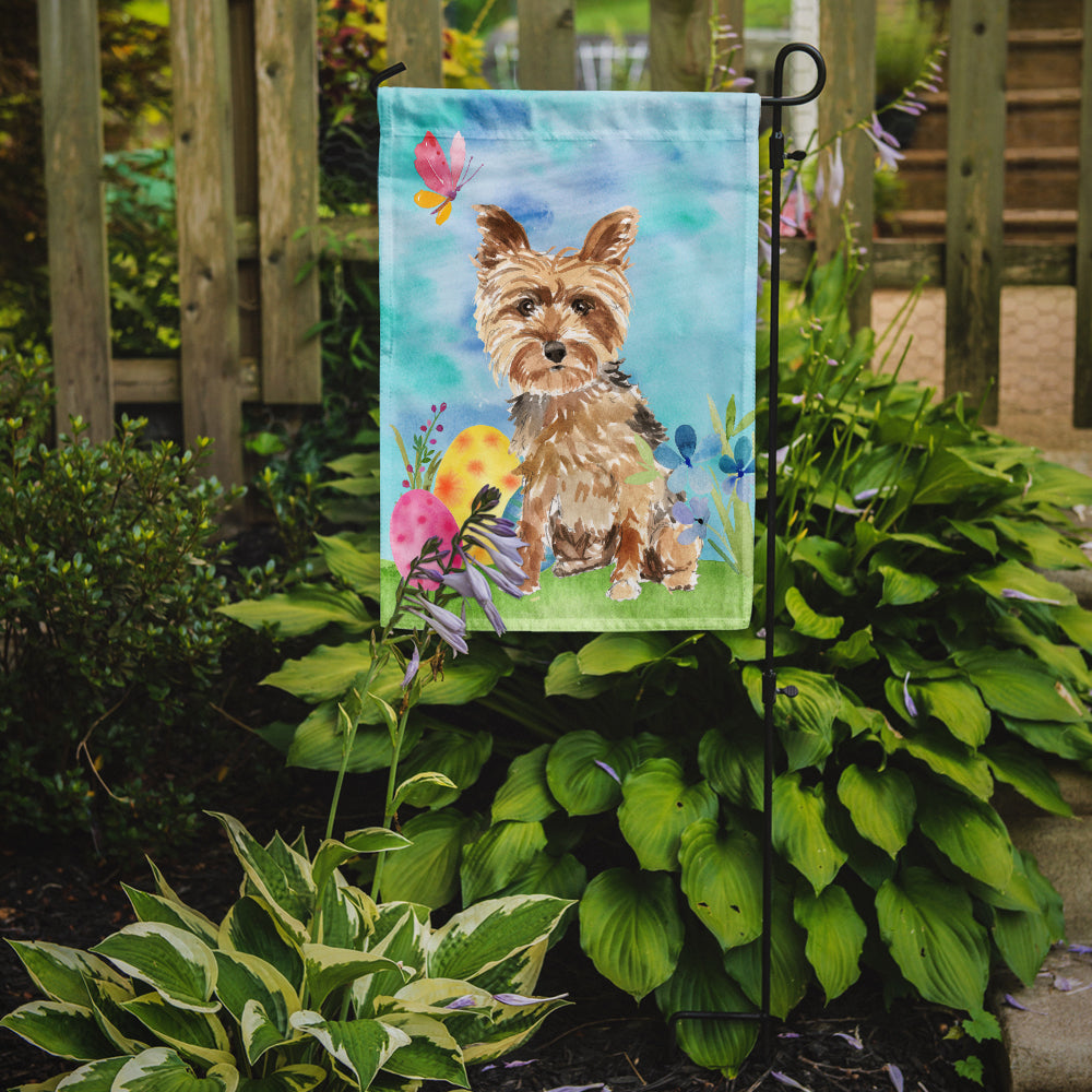Easter Eggs Yorkie Yorkshire Terrier Garden Flag Mailbox Decorative Yard Banner Outside Patio Artwork for Flower Beds, Garden Size, Multicolor