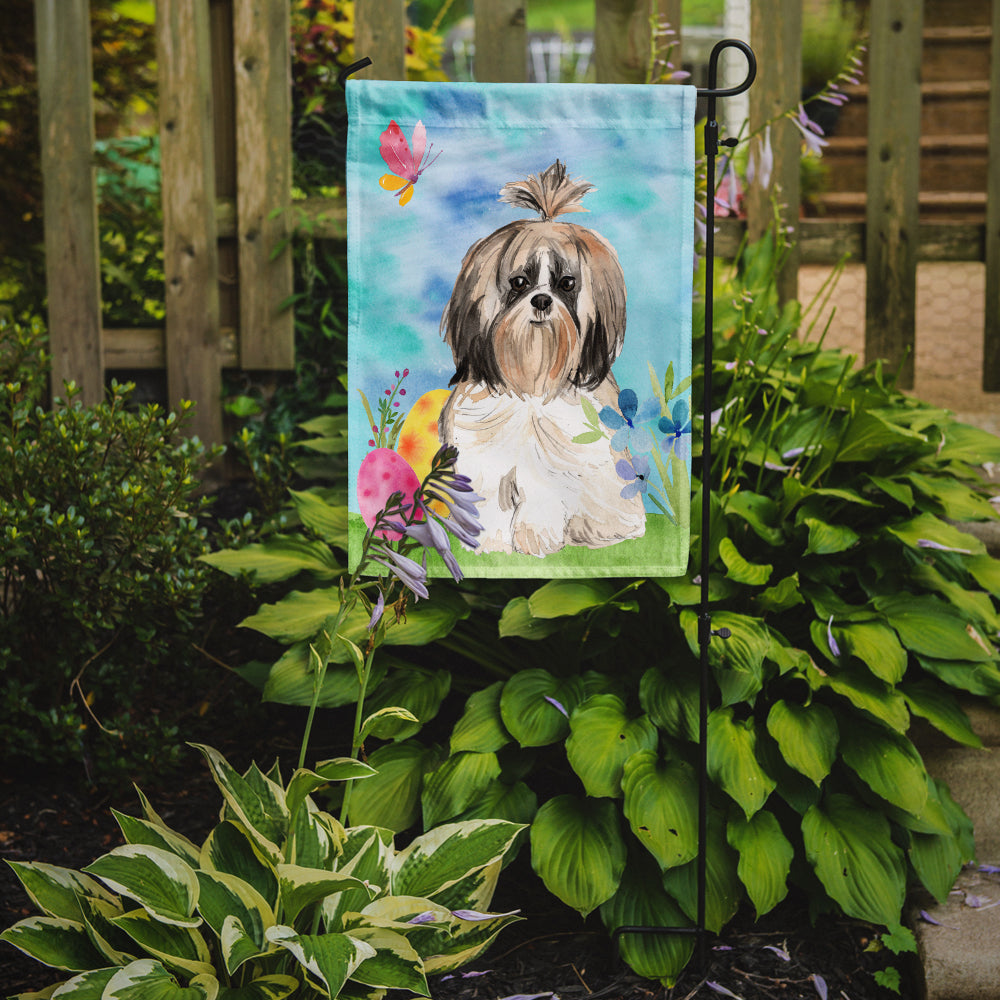 Easter Eggs Shih Tzu Garden Flag Mailbox Decorative Yard Banner Outside Patio Artwork for Flower Beds, Garden Size, Multicolor
