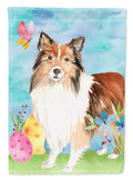 Easter Eggs Sheltie Garden Flag Mailbox Decorative Yard Banner Outside Patio Artwork for Flower Beds, Garden Size, Multicolor