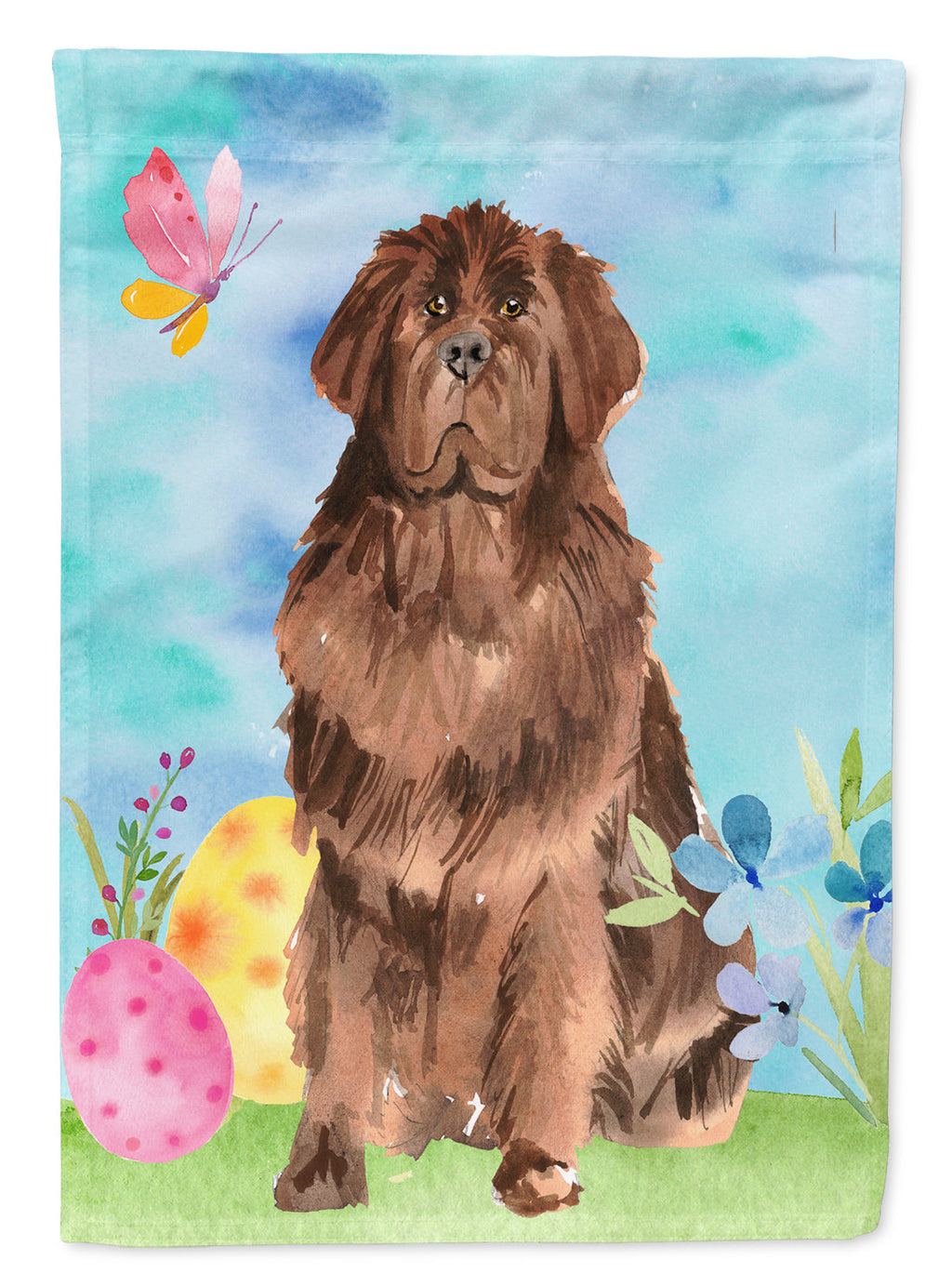 Easter Eggs Newfoundland Garden Flag Mailbox Decorative Yard Banner Outside Patio Artwork for Flower Beds, Garden Size, Multicolor