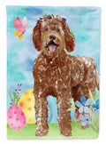 Easter Eggs Labradoodle Garden Flag Mailbox Decorative Yard Banner Outside Patio Artwork for Flower Beds, Garden Size, Multicolor