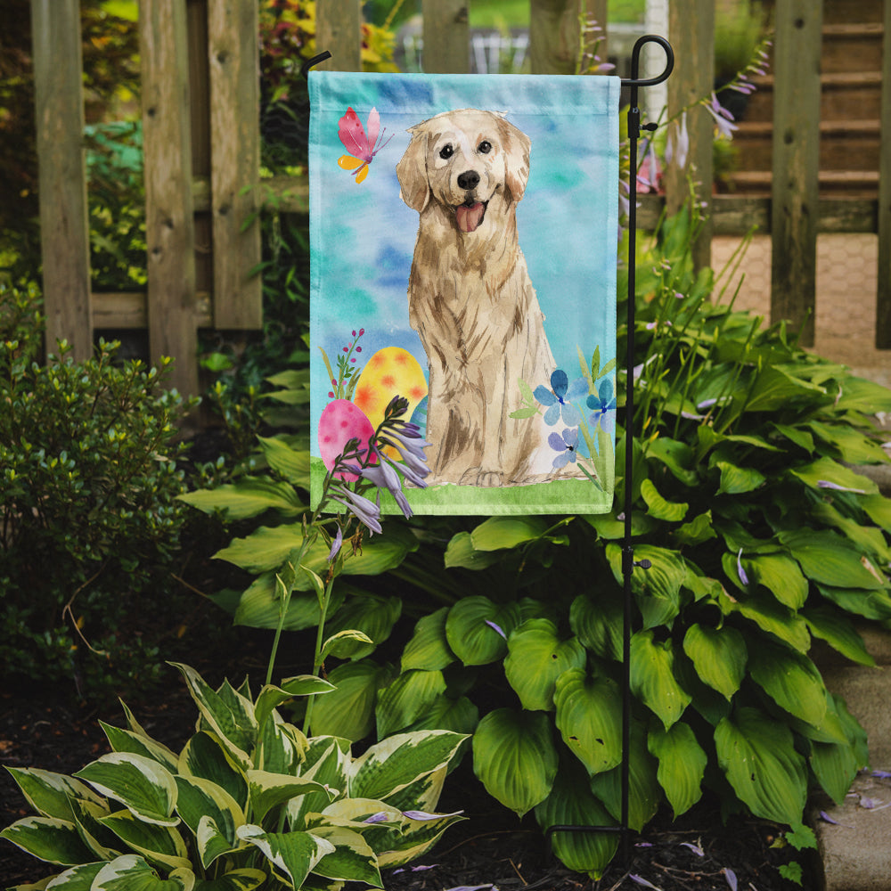 Easter Eggs Golden Retriever Garden Flag Mailbox Decorative Yard Banner Outside Patio Artwork for Flower Beds, Garden Size, Multicolor