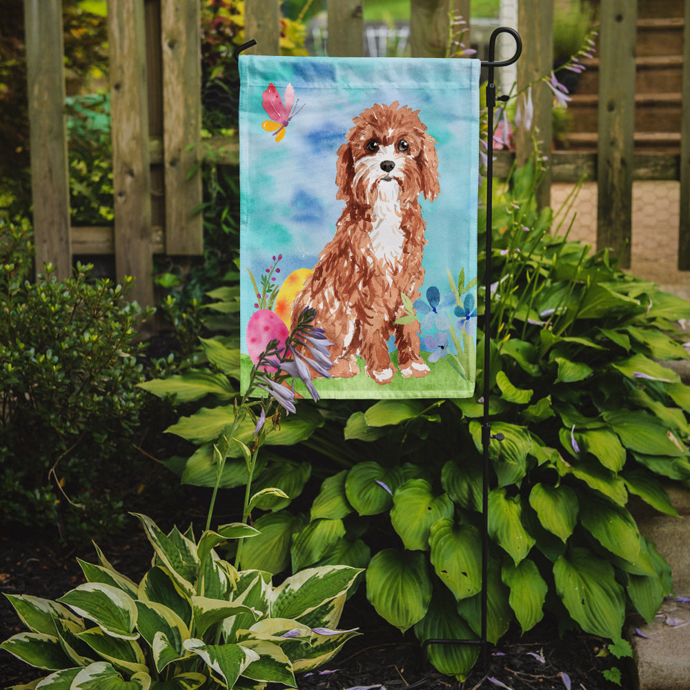 Easter Eggs Cavapoo Garden Flag Mailbox Decorative Yard Banner Outside Patio Artwork for Flower Beds, Garden Size, Multicolor