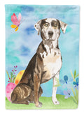 Easter Eggs Catahoula Leopard Dog Garden Flag Mailbox Decorative Yard Banner Outside Patio Artwork for Flower Beds, Garden Size, Multicolor
