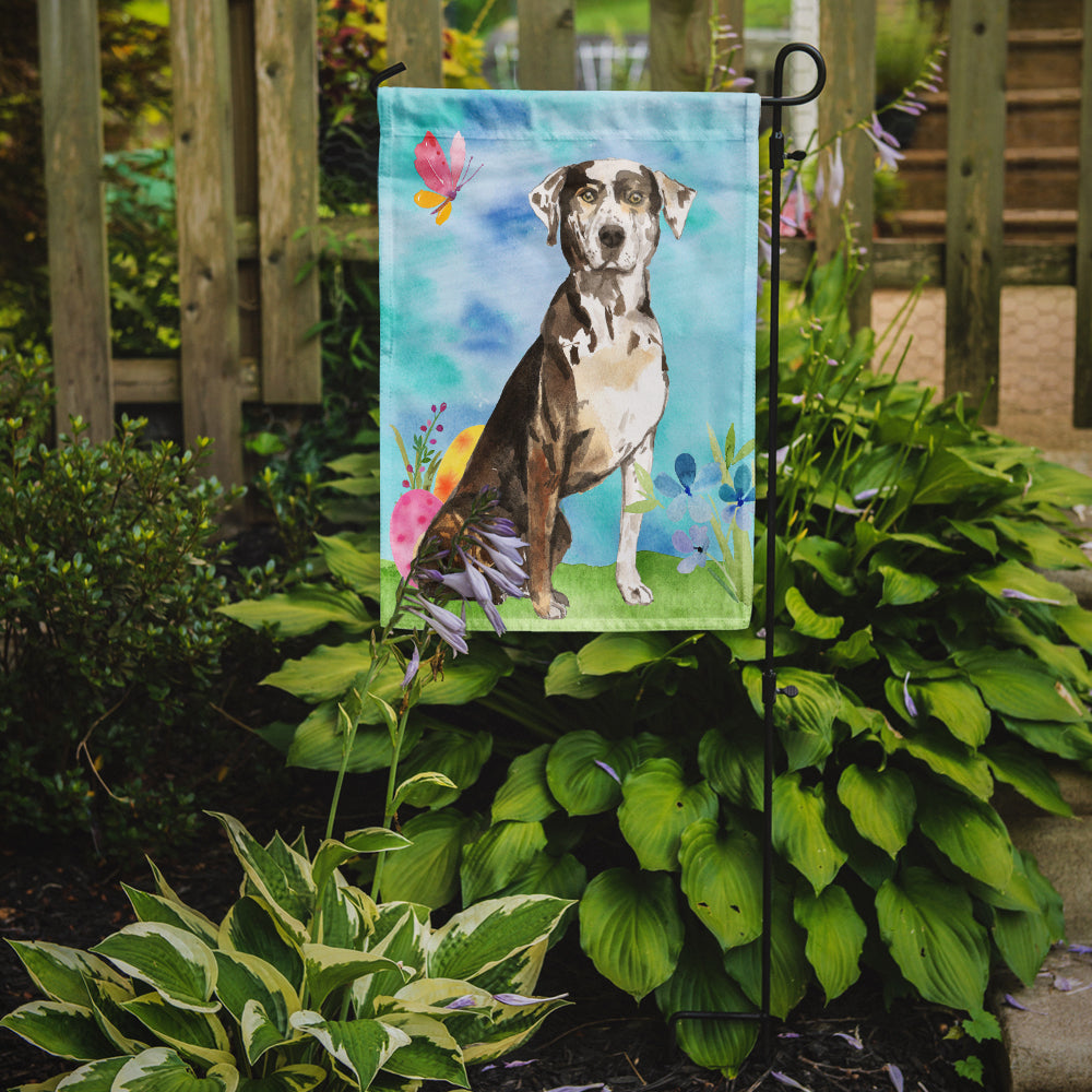 Easter Eggs Catahoula Leopard Dog Garden Flag Mailbox Decorative Yard Banner Outside Patio Artwork for Flower Beds, Garden Size, Multicolor