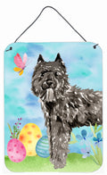 Easter Eggs Bouvier des Flandres Wall or Door Hanging Prints Aluminum Metal Sign Kitchen Wall Bar Bathroom Plaque Home Decor Front Door Plaque, 12x16, Multicolor