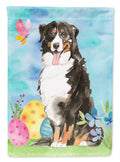 Easter Eggs Bernese Mountain Dog Garden Flag Mailbox Decorative Yard Banner Outside Patio Artwork for Flower Beds, Garden Size, Multicolor