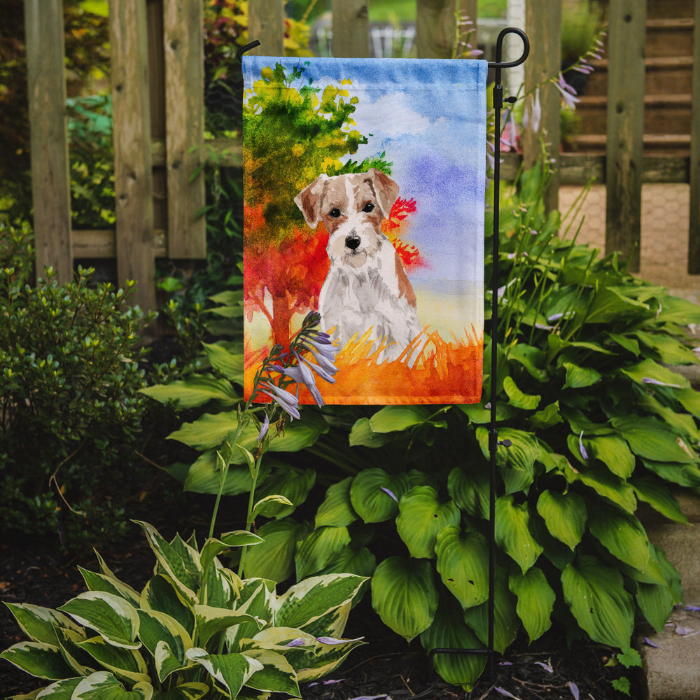 Jack Russell Terrier Fall Garden Flag Mailbox Decorative Yard Banner Outside Patio Artwork for Flower Beds, Garden Size, Multicolor