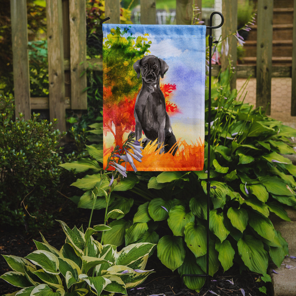 Fall Black Labrador Retriever Garden Flag Mailbox Decorative Yard Banner Outside Patio Artwork for Flower Beds, Garden Size, Multicolor