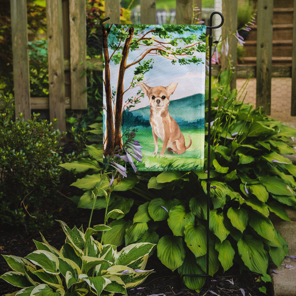 Under the Tree Chihuahua Garden Flag Mailbox Decorative Yard Banner Outside Patio Artwork for Flower Beds, Garden Size, Multicolor