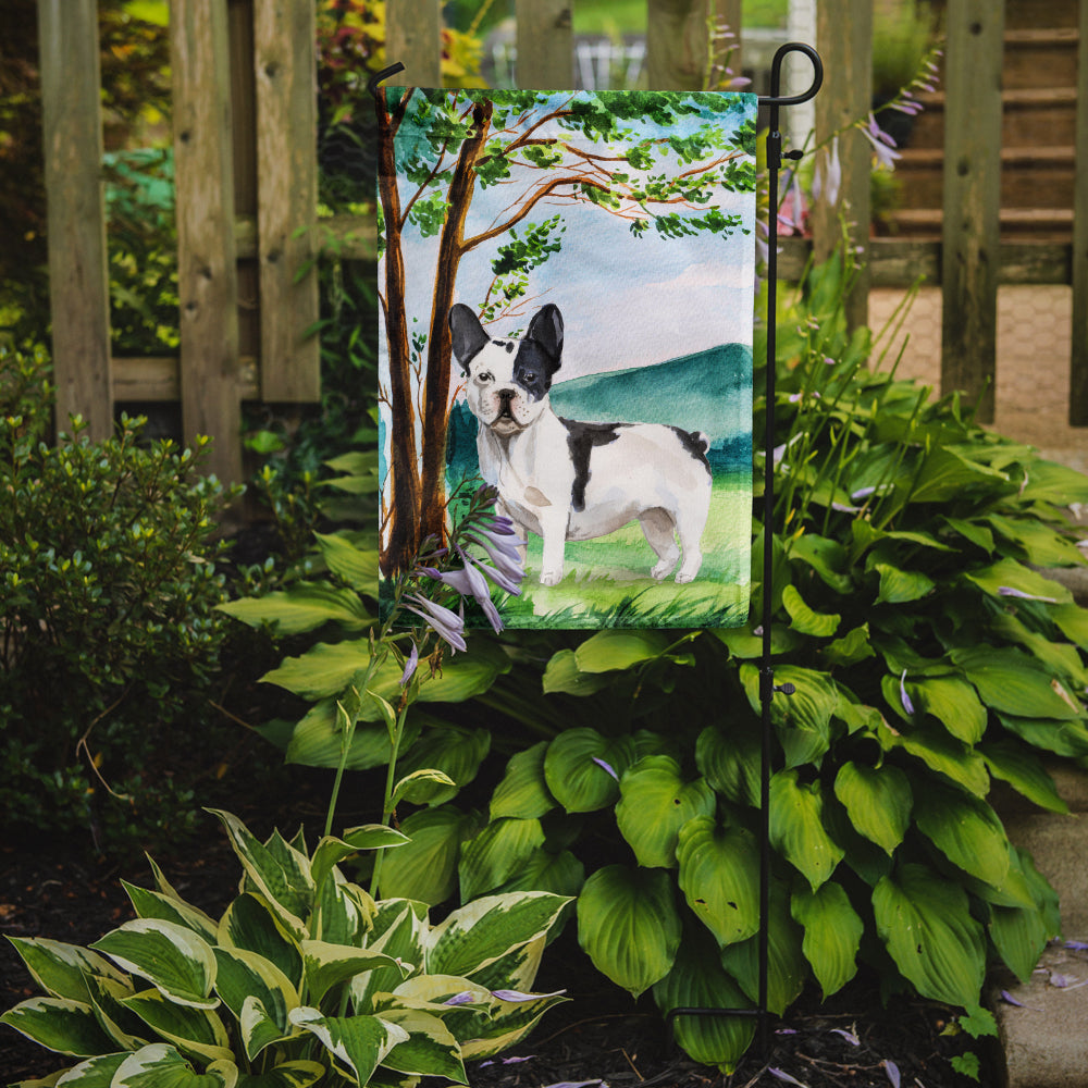 Under the Tree French Bulldog Garden Flag Mailbox Decorative Yard Banner Outside Patio Artwork for Flower Beds, Garden Size, Multicolor