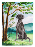 Under the Tree Black Labrador Garden Flag Mailbox Decorative Yard Banner Outside Patio Artwork for Flower Beds, Garden Size, Multicolor