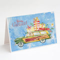 Merry Christmas Goldendoodle Greeting Cards Pack of 8 Blank Cards with Envelopes Whimsical A7 Size 5x7
