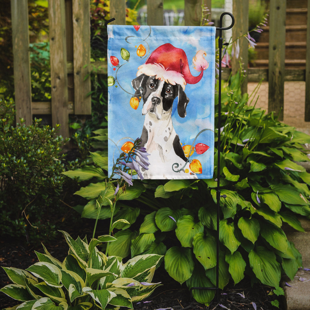 Christmas Lights English Pointer Garden Flag Mailbox Decorative Yard Banner Outside Patio Artwork for Flower Beds, Garden Size, Multicolor