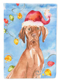 Christmas Lights Vizsla Garden Flag Mailbox Decorative Yard Banner Outside Patio Artwork for Flower Beds, Garden Size, Multicolor