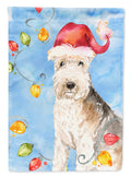 Christmas Lights Lakeland Terrier Garden Flag Mailbox Decorative Yard Banner Outside Patio Artwork for Flower Beds, Garden Size, Multicolor