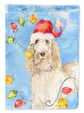 Christmas Lights Spinone Italiano Garden Flag Mailbox Decorative Yard Banner Outside Patio Artwork for Flower Beds, Garden Size, Multicolor