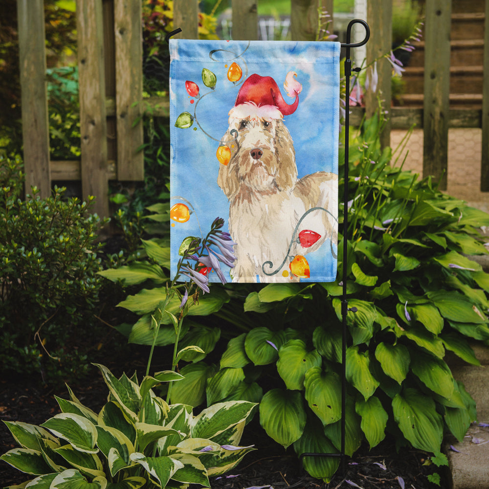 Christmas Lights Spinone Italiano Garden Flag Mailbox Decorative Yard Banner Outside Patio Artwork for Flower Beds, Garden Size, Multicolor