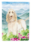 Mountian Flowers Spinone Italiano Garden Flag Mailbox Decorative Yard Banner Outside Patio Artwork for Flower Beds, Garden Size, Multicolor