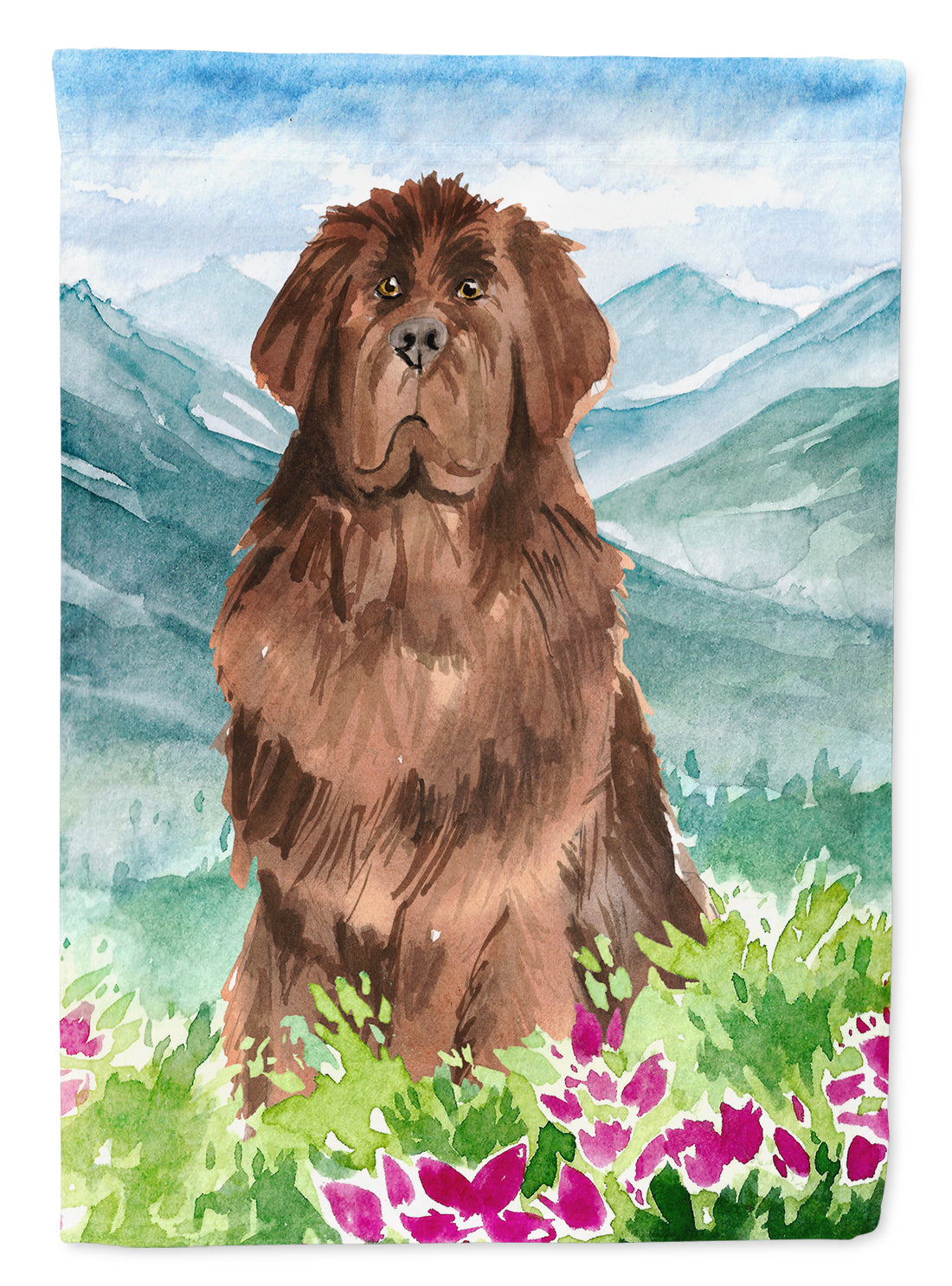 Mountain Flowers Newfoundland Garden Flag Mailbox Decorative Yard Banner Outside Patio Artwork for Flower Beds, Garden Size, Multicolor