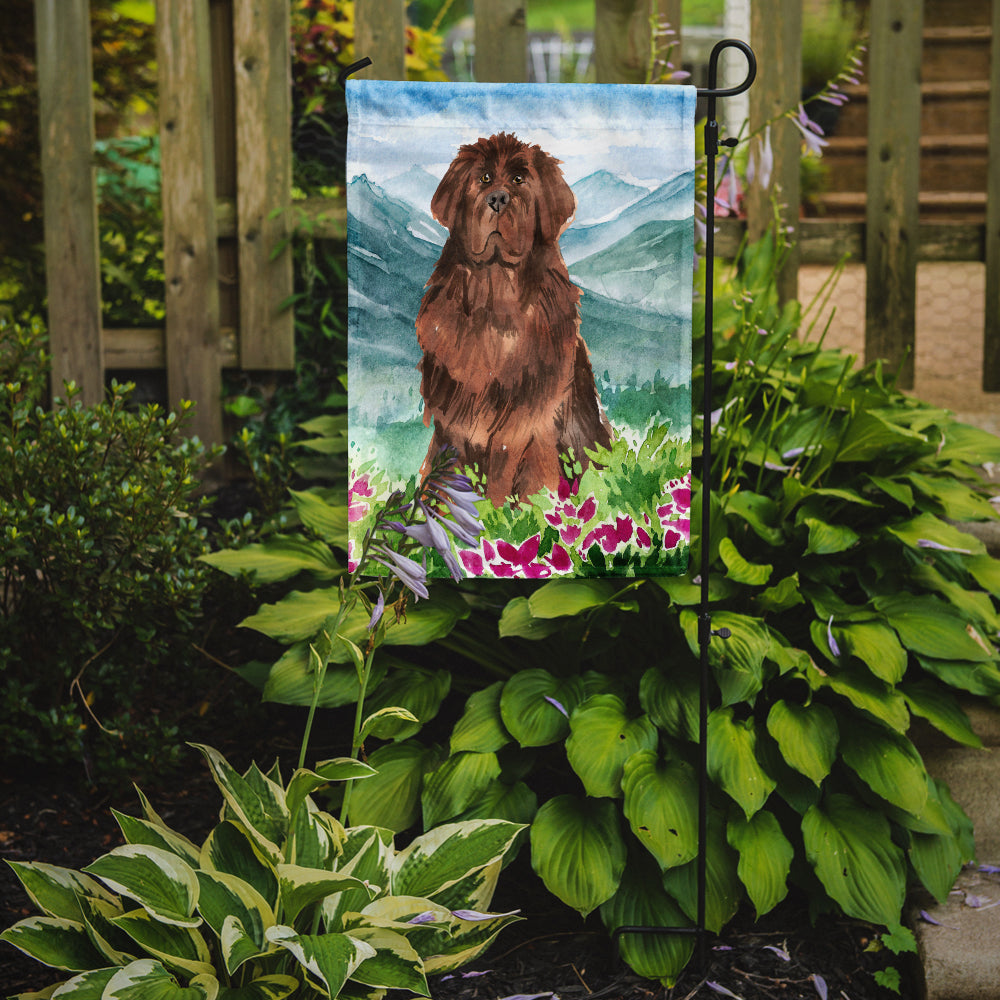 Mountain Flowers Newfoundland Garden Flag Mailbox Decorative Yard Banner Outside Patio Artwork for Flower Beds, Garden Size, Multicolor