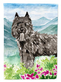 Mountain Flowers Bouvier des Flandres Garden Flag Mailbox Decorative Yard Banner Outside Patio Artwork for Flower Beds, Garden Size, Multicolor