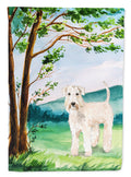 Under the Tree Wheaten Terrier Garden Flag Mailbox Decorative Yard Banner Outside Patio Artwork for Flower Beds, Garden Size, Multicolor