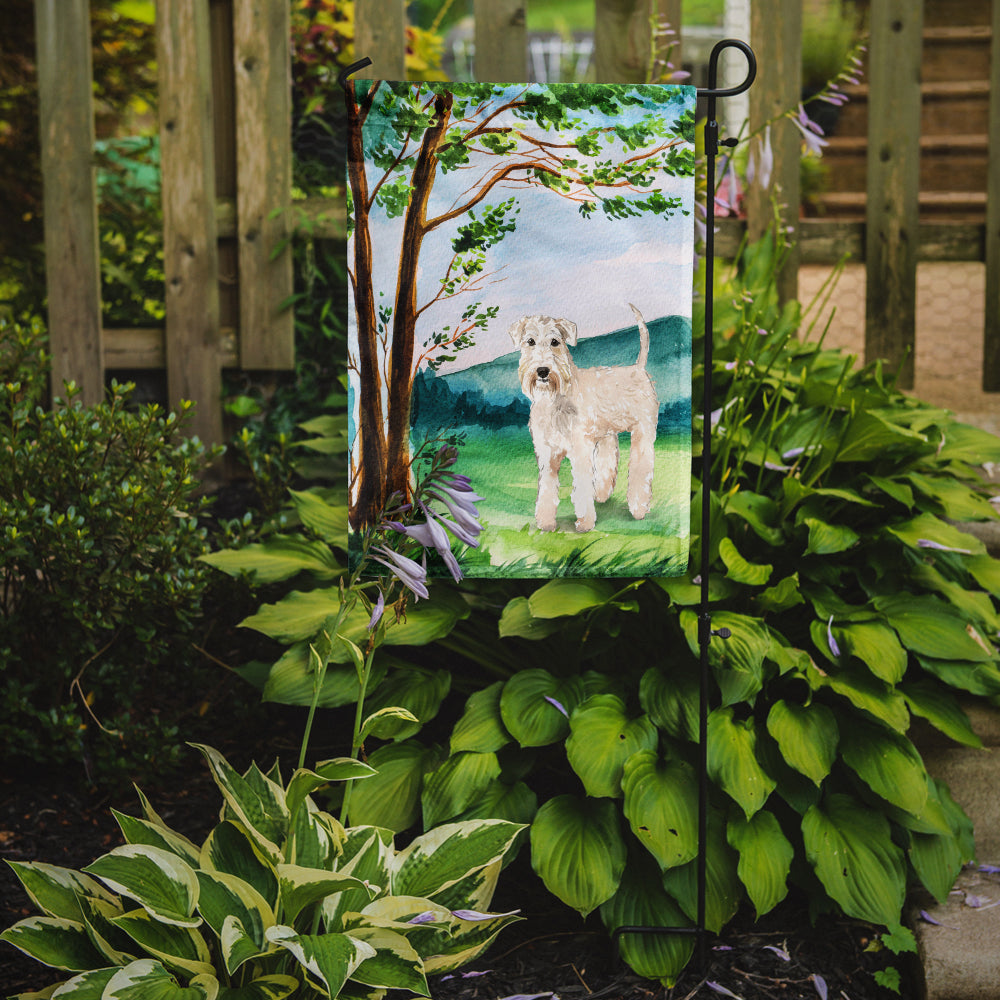 Under the Tree Wheaten Terrier Garden Flag Mailbox Decorative Yard Banner Outside Patio Artwork for Flower Beds, Garden Size, Multicolor