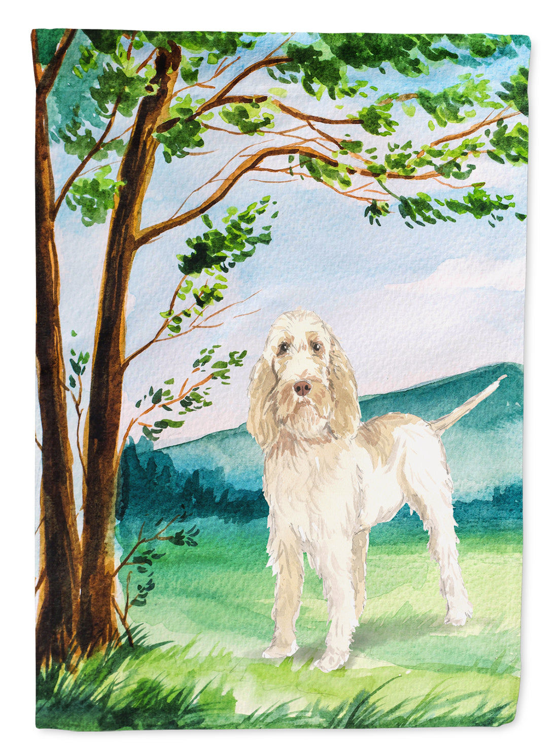 Under the Tree Spinone Italiano Garden Flag Mailbox Decorative Yard Banner Outside Patio Artwork for Flower Beds, Garden Size, Multicolor